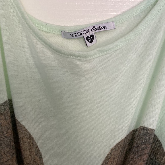 WILDFOX Swim Cover Up Tank - Coconuts/Teal - Picture 3 of 3